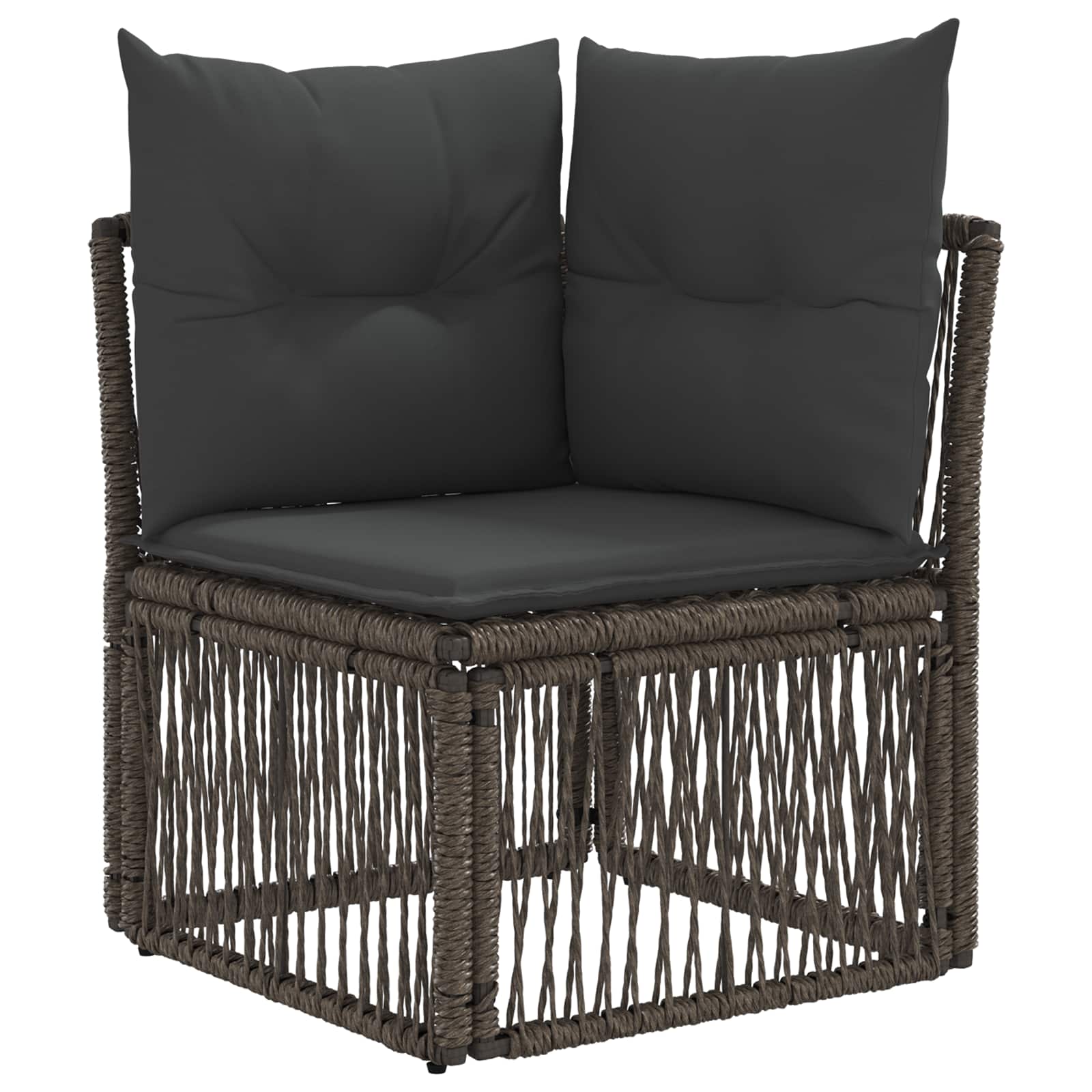 Hjørnesofa enhed Grå polyrattan