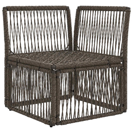 Hjørnesofa enhed Grå polyrattan