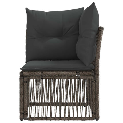 Hjørnesofa enhed Grå polyrattan