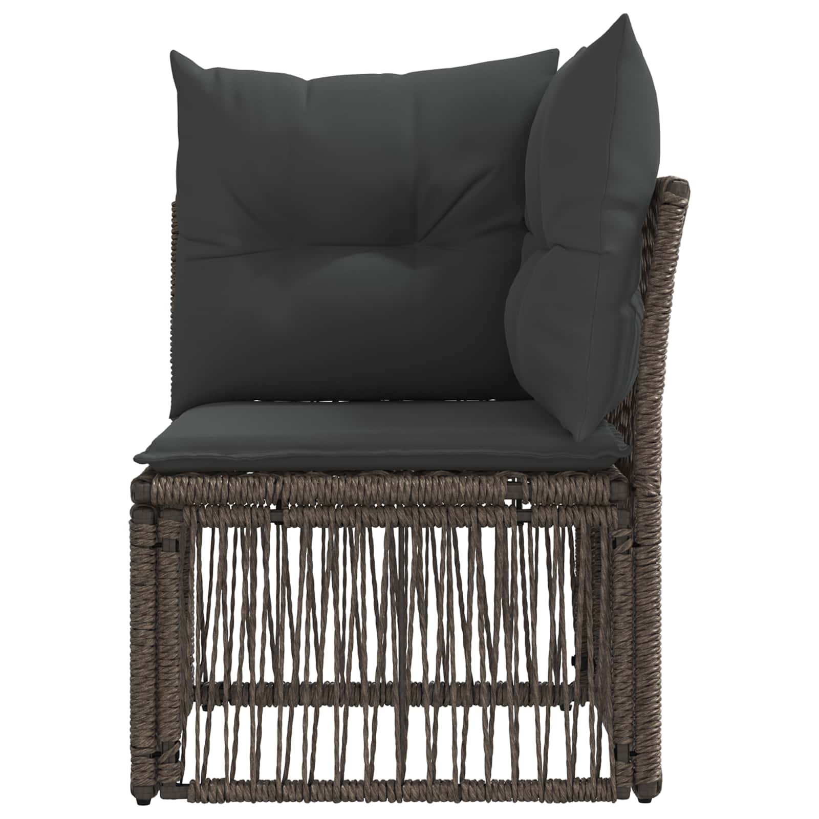 Hjørnesofa enhed Grå polyrattan