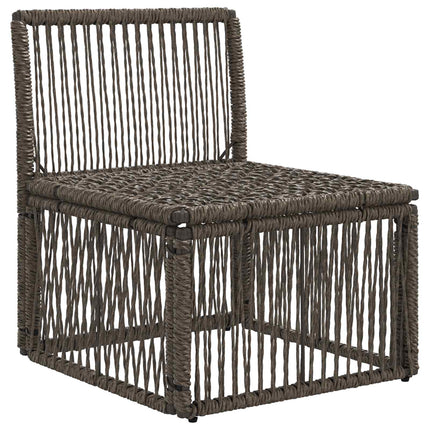 Armløs sofa enhed Grå polyrattan