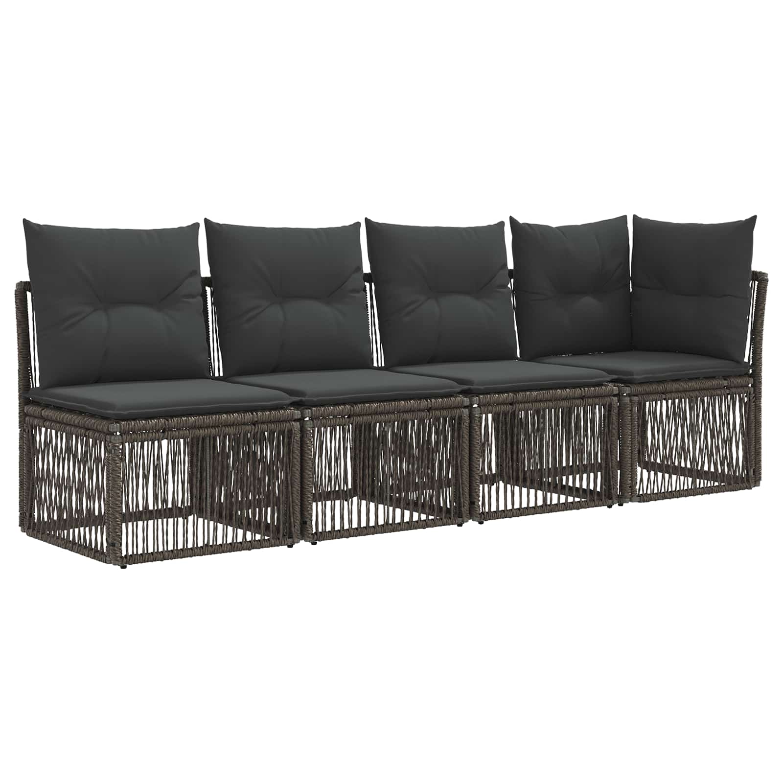 4-personers sofa med venstre arm 4 pcs 4-Antal sæder Grå