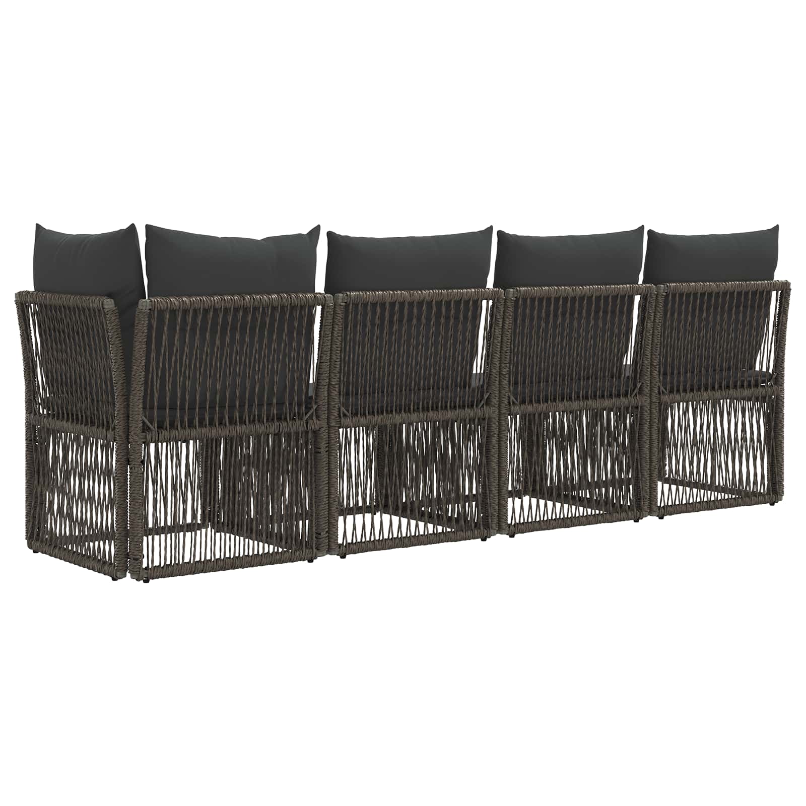 4-personers sofa med venstre arm 4 pcs 4-Antal sæder Grå