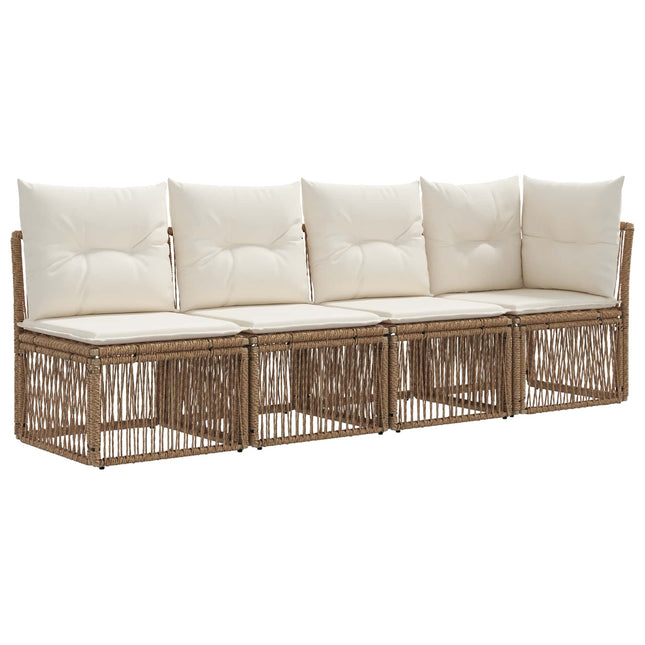 4-personers sofa med venstre arm 4 pcs 4-Antal sæder Beige