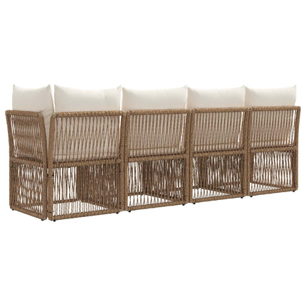 4-personers sofa med venstre arm 4 stk. 4-Antal sæder Beige