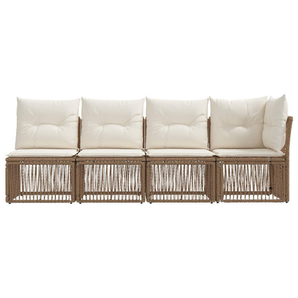 4-personers sofa med venstre arm 4 stk. 4-Antal sæder Beige