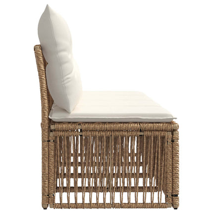 4-sæders sofa 4 stk. 4-Antal sæder Beige polyrattan