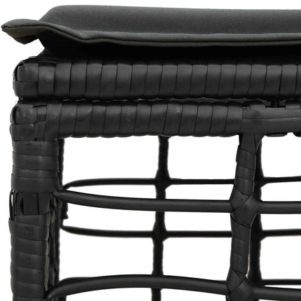 Havepuf Sort polyrattan