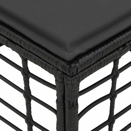 Havepuf Sort polyrattan