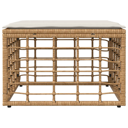 Havepuf Naturfarvet polyrattan