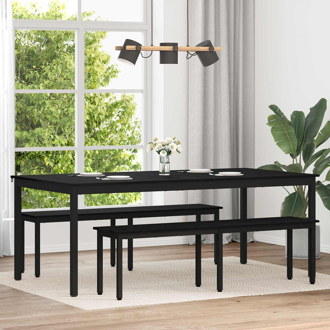 Spiseborde 200 x 100 x 75 cm Konstrueret træ Rektangulær