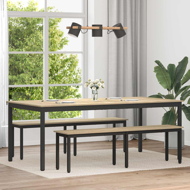 Spiseborde 2 pcs 200 x 100 x 75 cm Konstrueret træ