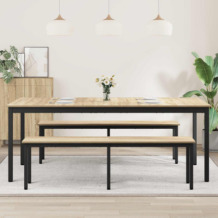 Spiseborde 2 pcs 200 x 100 x 75 cm Konstrueret træ