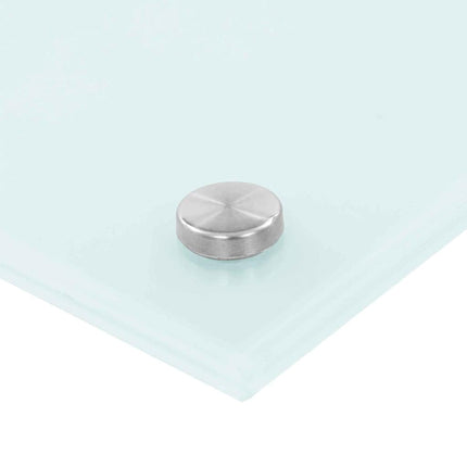 Køkkenbacksplash 2 stk. Hvid 90 x 40 cm hærdet glas