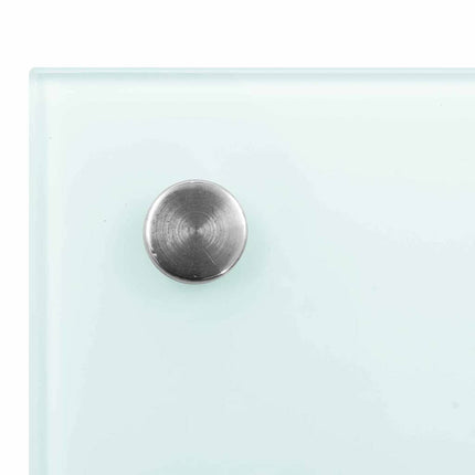 Køkkenbacksplash 2 stk. Hvid 100 x 40 cm hærdet glas