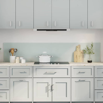 Køkkenbacksplash 2 stk. Hvid 100 x 40 cm hærdet glas