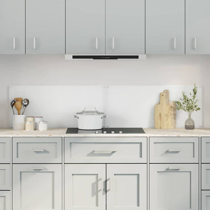 Køkkenbacksplash 2 stk. Transparent 90 x 40 cm hærdet glas
