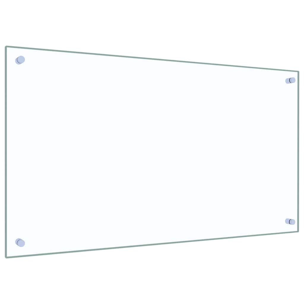 Køkken bagvæg 2 pcs Transparent 90 x 50 cm hærdet glas