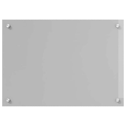 Køkkenbacksplash 2 stk. Lysegrå 70 x 50 cm hærdet glas
