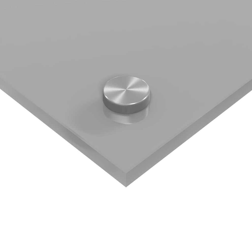 Køkken bagvæg 2 pcs Lysegrå 80 x 50 cm hærdet glas