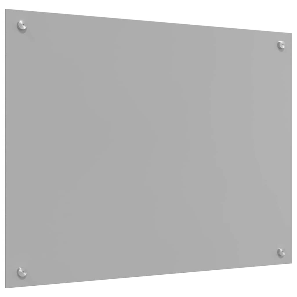 Køkken bagvæg 2 pcs Lysegrå 80 x 50 cm hærdet glas