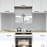 Køkkenbacksplash 2 pcs Lysegrå 80 x 60 cm hærdet glas