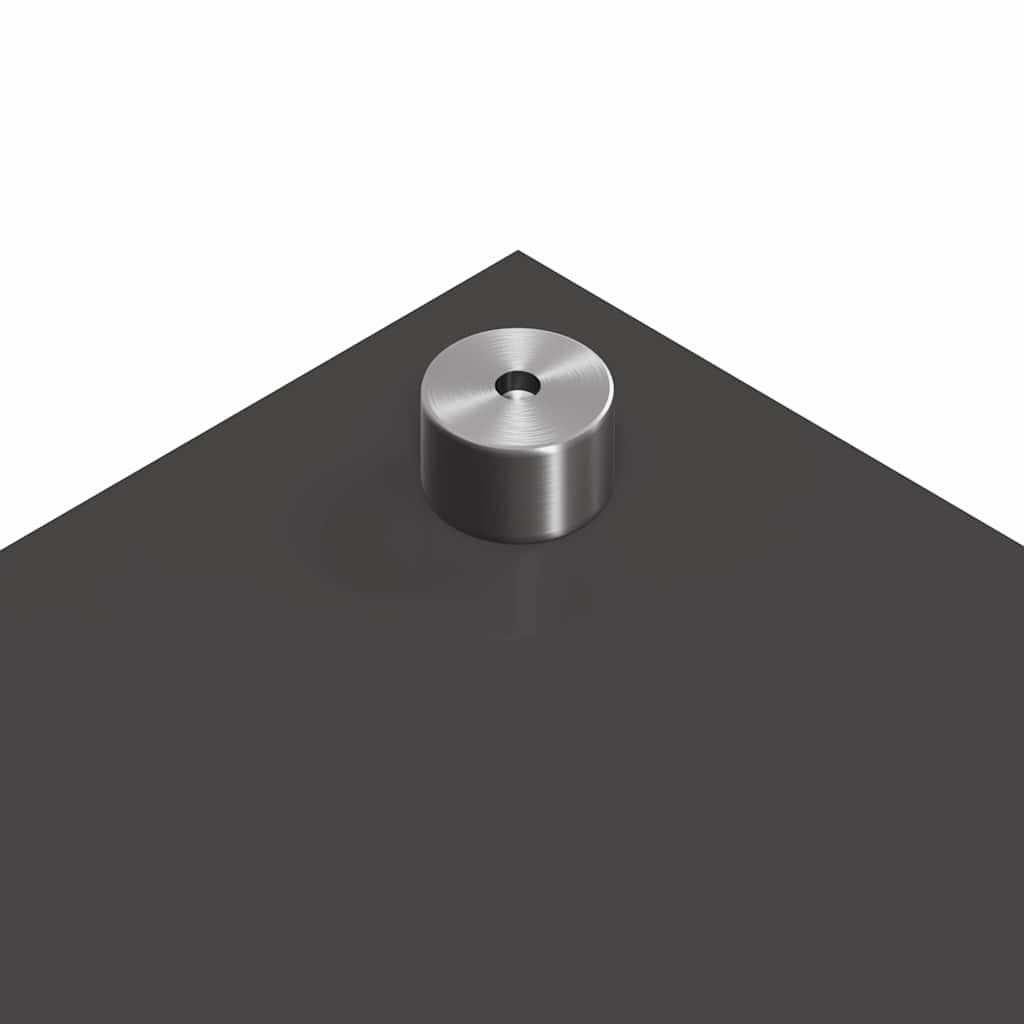 Køkkenbacksplash 2 pcs Mørkegrå 70 x 40 cm hærdet glas