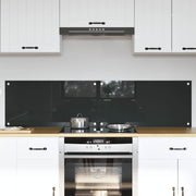 Køkkenbacksplash 2 pcs Mørkegrå 80 x 40 cm hærdet glas