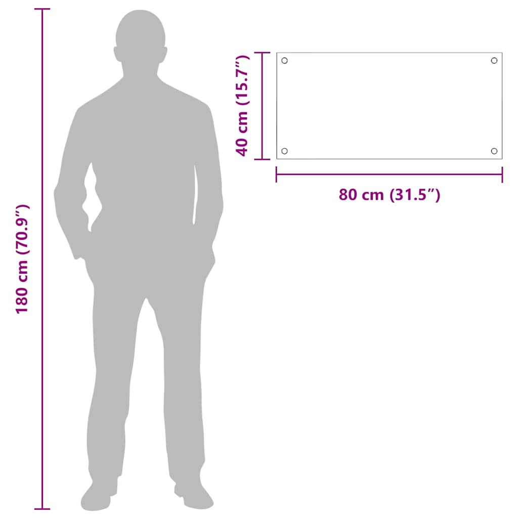 Køkken bagvæg 2 pcs Gul 80 x 40 cm hærdet glas