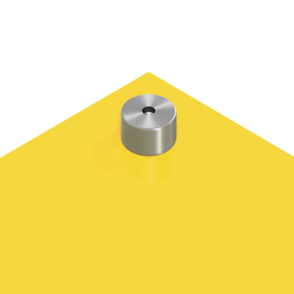 Køkken bagvæg 2 pcs Gul 90 x 50 cm hærdet glas