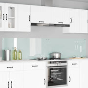 Køkkenbacksplash 2 pcs Hvid 120 x 50 cm hærdet glas