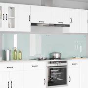 Køkkenbacksplash 2 pcs Hvid 120 x 60 cm hærdet glas