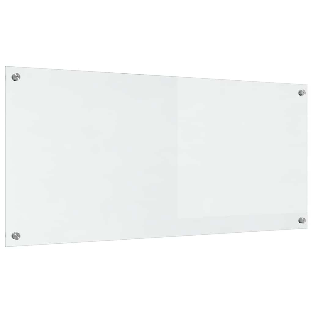 Køkkenbacksplash 2 pcs Transparent 110 x 50 cm hærdet glas