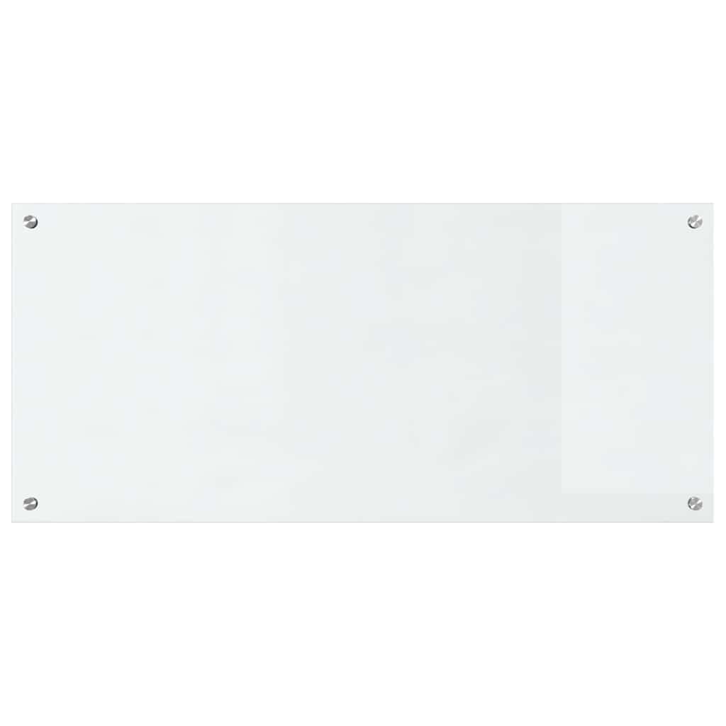 Køkkenbacksplash 2 pcs Transparent 110 x 50 cm hærdet glas