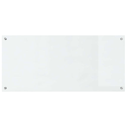 Køkkenbacksplash 2 stk. Transparent 110 x 50 cm hærdet glas
