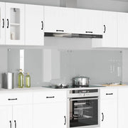 Køkkenbacksplash 2 pcs Transparent 110 x 60 cm hærdet glas