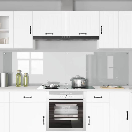 Køkkenbacksplash 2 stk. Transparent 110 x 60 cm hærdet glas