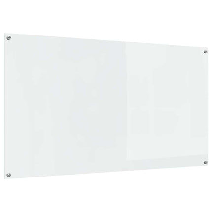 Køkkenbacksplash 2 stk. Transparent 110 x 60 cm hærdet glas