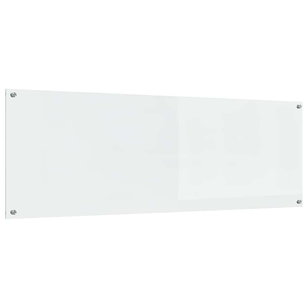 Køkkenbacksplash 2 pcs Transparent 120 x 40 cm hærdet glas