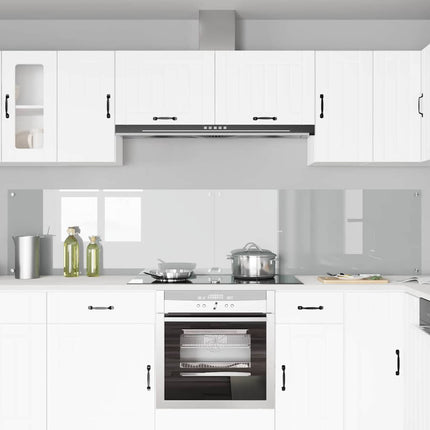 Køkkenbacksplash 2 stk. Transparent 120 x 50 cm hærdet glas