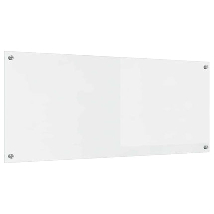 Køkkenbacksplash 2 stk. Transparent 120 x 50 cm hærdet glas