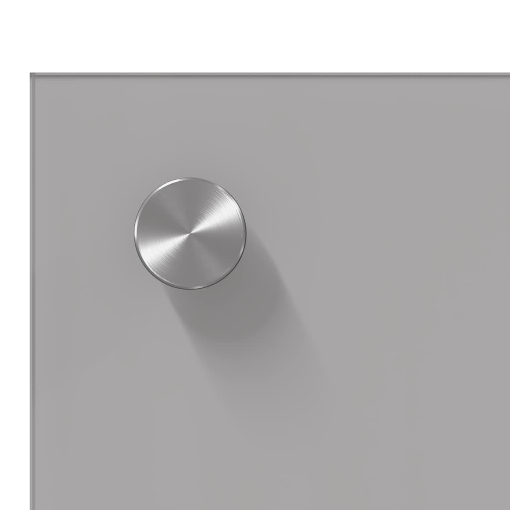 Køkkenbacksplash 2 pcs Lysegrå 110 x 60 cm hærdet glas