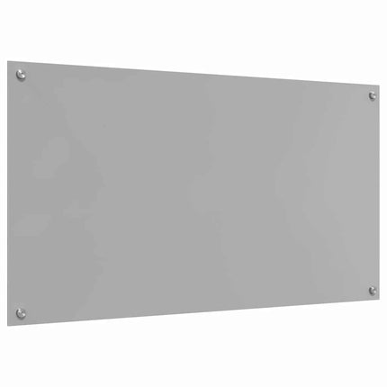 Køkkenbacksplash 2 stk. Lysegrå 110 x 60 cm hærdet glas