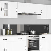 Køkkenbacksplash 2 pcs Mørkegrå 110 x 40 cm hærdet glas