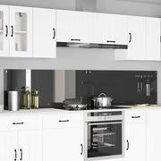 Køkkenbacksplash 2 pcs Mørkegrå 120 x 50 cm hærdet glas