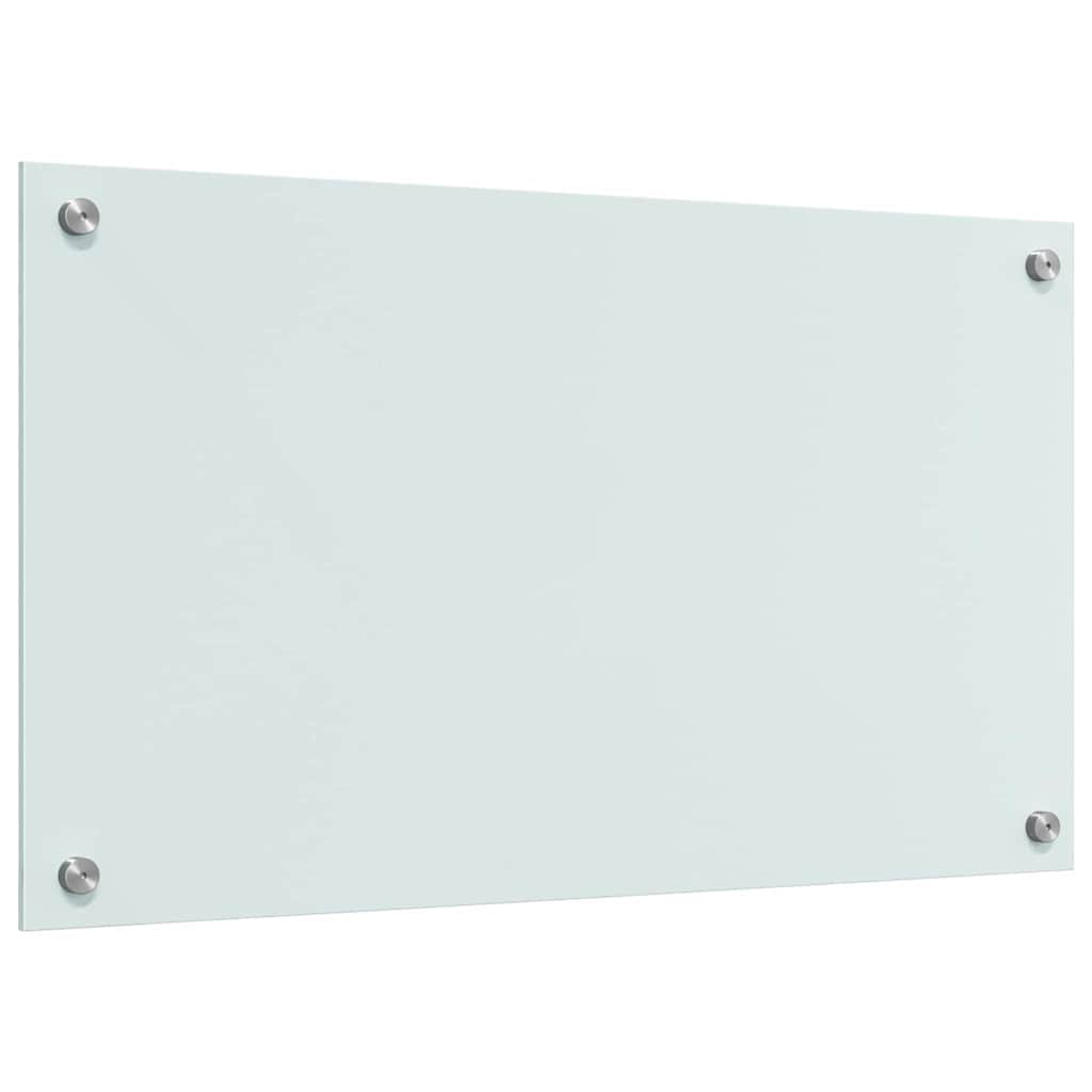 Køkkenbacksplash 2 pcs Hvid 70 x 40 cm hærdet glas