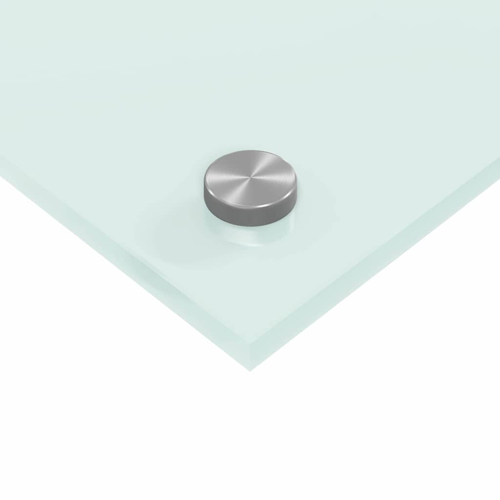 Køkken bagvæg 2 pcs Hvid 70 x 60 cm hærdet glas