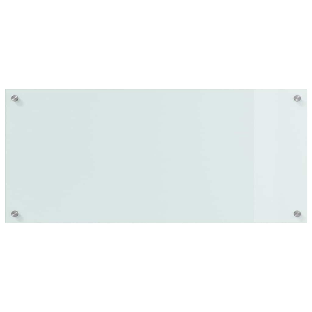 Køkken bagvæg 2 pcs Hvid 90 x 40 cm hærdet glas