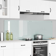 Køkkenbacksplash 2 pcs Hvid 90 x 60 cm hærdet glas