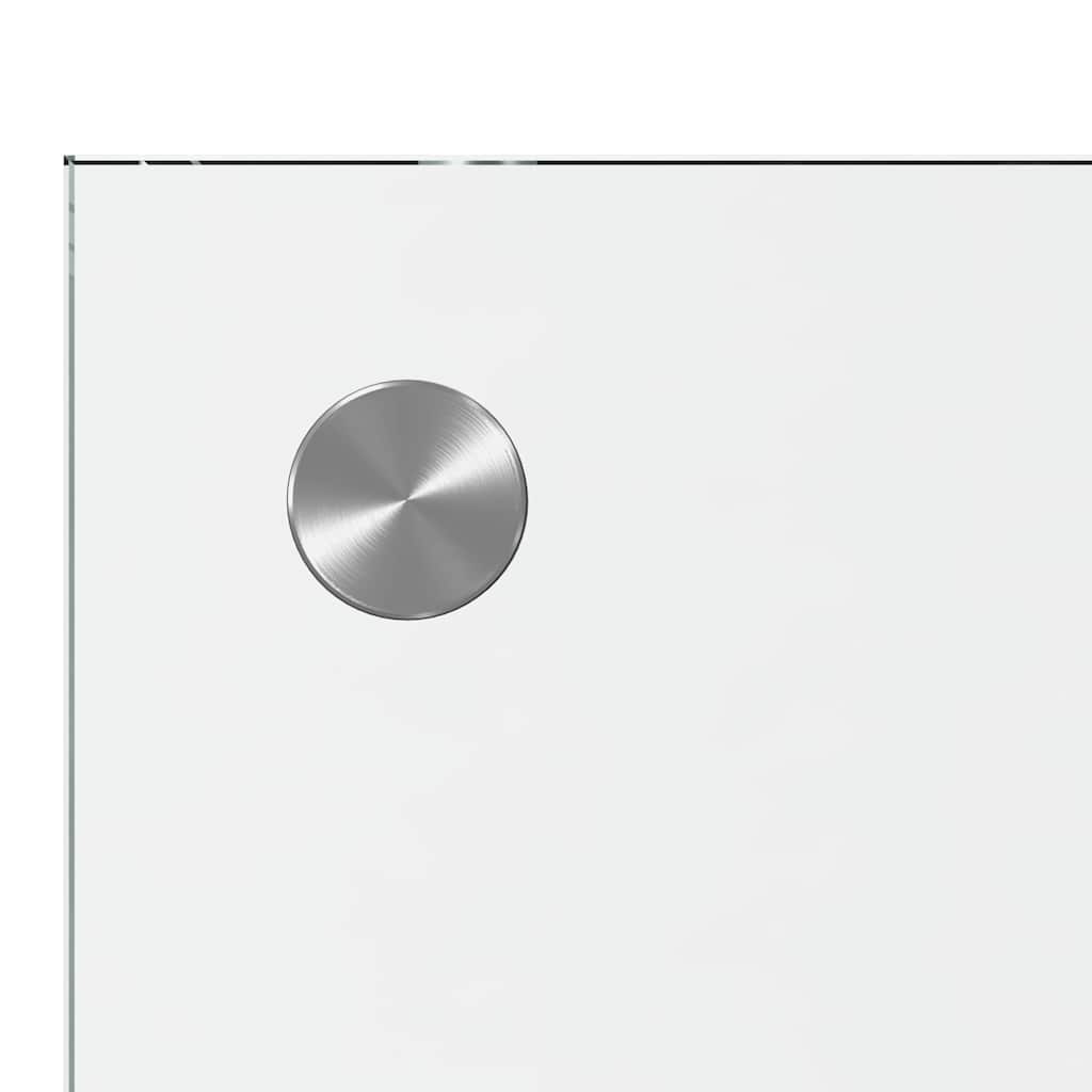 Køkkenbacksplash 2 pcs Transparent 70 x 40 cm hærdet glas